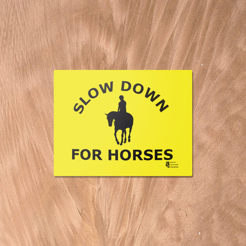 Slow Down For Horses - English