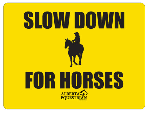 Slow Down For Horses - Western